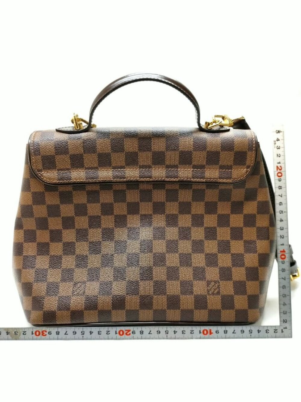 Authentic Louis Vuitton Bergamo MM Damier Ebene Canvas Satchel Crossbody - Picture 3 of 16